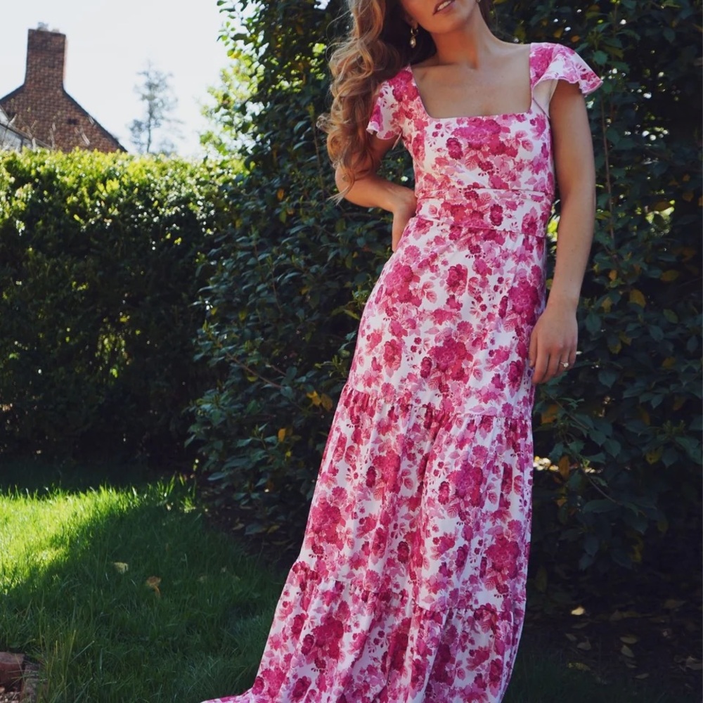 Isabella - Raspberry Chateau Dress - Picture 3 of 4